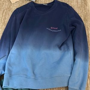 Ombré good vibrations sweatshirt